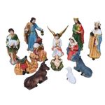 Handmade Polymarble Crib Nativity Figure Assembled Set for Christmas Decoration Home | Christmas Crib Set | Crib Set | Christmas Decoration Toys | Christmas Toys Gift