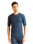 Lux Cottswool Men's Round-Neck Half Sleeves Thermal Top_COTT_Half_Sleeve_FSO_BU_85_1PC Blue