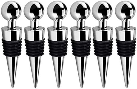 Bridge2shopping Stainless Steel wine bottle stopper PACK 6