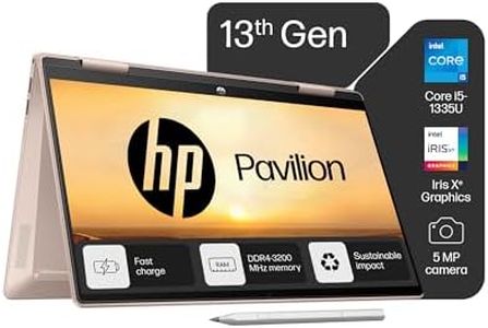 HP Pavilion x360, Intel Core i5 13th Gen-1335U Laptop (16GB RAM, 1TB SSD), Touchscreen 2-in-1, IPS, 14"/35.6cm,FHD, Windows 11, MS Office 2021, Rose Gold, 1.41Kg, Intel Iris Xe Graphics, ek1009TU