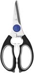 HENCKELS Heavy Duty Kitchen Shears Stainless Steel Black, Multi-Purpose Serrated Scissors That Come Apart