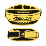Boldfit Gym Belt for Men Premium Workout Double Layered EVA Deadlift Belt for Men Weightlifting Gymbelt for Women Workout Powerlifting for Women Gym Accessories For Back Support - EVA Core M