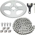 YOXUFA #40 41 420 Chain 60T Sprocket + 420 Chain 90 Links for Coleman CT200U BT200X CT200U-EX Baja Warrior Massimo Trailmaster MB165 MB200 Predator 212cc 196cc 200cc 6.5hp Powersports Mini Bike Parts