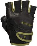 Harbinger Men's Flexfit Weightlifting Gloves, Green, Large