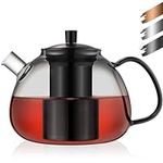 ecooe 51oz Large Glass Teapot with 
