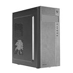 Tacens 2FERROX, ATX Semi-Tower PC Case, 12cm Side Fan, Front Grille, Steel, Black