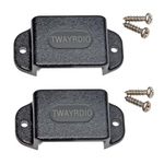 TWAYRDIO Dashboard Mount Holder for Handheld Radio, Belt Clip Hook with Screws for Motorola Talkabout Midland BaoFeng Retevis Yaesu Handhelds Walkie Talkie Two Way Radio, Pack of 2