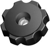 Innovative Components AN6C-F7S21 2.48" Fluted knob Thru Hole 3/8-16 Steel zinc Insert Soft Touch (Pack of 10)