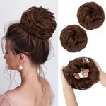 SARLA 2PCS Messy Hair Bun Hair Piec