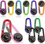 12 PCS Small Keychain Compasses, Co