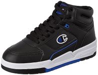 Champion Men's Rebound Heritage Mid Sneakers, Nero Blu Kk010, 9.5 UK