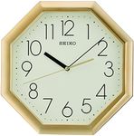 Seiko Octagon Wall Clock - Gold, 30.2 x 5.1 x 29.8 cm