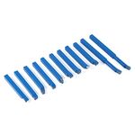 LANTRO JS 11pcs 8x8mm Carbide Tipped Cutter, Weld External Metal Turning Tool Lathe Milling Cutting Turning Tool Set for Metal Lathe Tooling