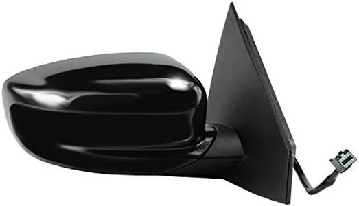 Fit System - 60595C Passenger Side Mirror for Dodge Dart, Textured Black w/PTM Cover, w/Out Blind spot Detection, Foldaway, Power