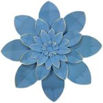 Picfarce Ocean Blue Metal Flower Wa