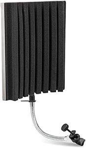 LyxPro VRI-40 Portable Acoustic Isolation Instrument Shield, Sound Absorbing, Reflection Panel with Heavy Duty Gooseneck