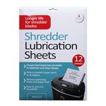 Cathedral Products Pack of 12 Shredder Lubrication Sheets - Great alternative to messy oil