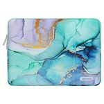 MOSISO Laptop Sleeve Case Compatible with MacBook Air/Pro, 13-13.3 inch Notebook, Compatible with MacBook Pro 14 inch 2023-2021 A2779 M2 A2442 M1, Polyester Vertical Bag Marble MO-MBH189