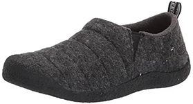 KEEN Women's Howser Slipper, Grey Felt/Black, 8