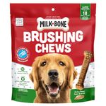 Milk-Bone Brushing Chews Dental Treats for Large Dogs, Daily Oral Care, 18 Treats