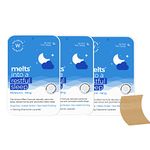 Wellbeing Nutrition Melts Restful Sleep Strips | Plant-Based Melatonin 10mg for Better Sleep & Stress Relief with Chamomile, Tagara, L-Theanine | Helps You Fall Asleep Fast | 90 Oral Thin Strips