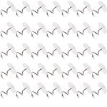 Floranea 60 Pcs Twist Pins Upholstery Clear Heads Slip Cover Fasteners Headliner Pins for Sofa Car Van Home Furniture Hold Bed Skirt (60 pcs)