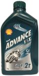 Shell Advance VSX 2, Semi-Synthetic 2-Stroke Motorcycle Engine Oil, 1 L