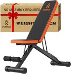 VENDUX Assembly-Free Workout Bench for Home Gym, Foldable Weight Bench Press, 660 LBS Stable Incline Decline Bench, Sit-Up Bench for Full Body Strength Training