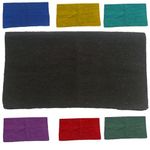 Majestic Ally Solid Color 34"x 36" Traditional Acrylic Saddle Blanket with Hemline Edges-3.7 lbs (Black)