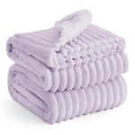 Bedsure King Size Blanket for Bed - Super Soft Cozy Blankets for Winter, Large Bed Blankets for King Size Bed, Lavender Blankets, 108x90 Inches