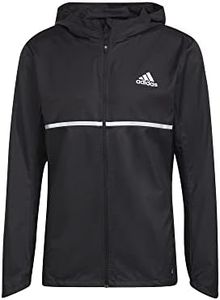 adidas Men's Own the Run Jkt Jacket, black/REFLECTIVE SILVER, M UK