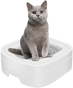 Cat Toilet Training Kit, Cat Toilet Training System, Flushable Potty Training Toilet Seat with Flushing Litter, Toilet Trainer for Cat, Training Toilet Seat for Cats