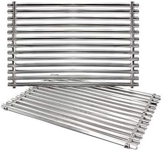 Hongso SCG527 7525 9930 Stainless Steel Replacement Cooking Grates for Weber, Lowes Model Grills, Sold as a Set of 2