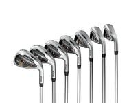 Cobra Golf 2022 LTDX Iron Set Satin Chrome-Gold Fusion (Men's, Right Hand, KBS Tour 90, Reg Flex, 5-GW)