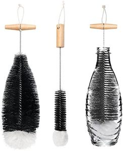Diwoker Cepillo para Botellas de Cristal,Limpiador de Botellas,Limpiador de Botellas,Limpieza de Botellas para Jarra,Botellas,Botellas de bebé, Botellas de Soda,Botellas de Soda