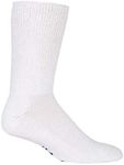 IOMI - 3 Pairs of Extra Wide Diabetic Socks for Swollen Legs in 2 Colours and 4 Sizes, White, 10-11 US