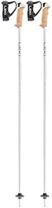 LEKI Women’s Stella S Lightweight Aluminum Ski Poles for Alpine Skiing - White-Silver-Whitegold - 110 cm