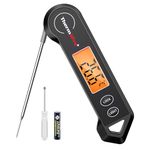 ThermoPro TP19HB Digital Meat Thermometer with Ambidextrous Kitchen Food Temperature probe, Waterproof Backlit Cooking Thermometer Probe for BBQ Grill Smoker Oil Fry Candy Instant Read Thermometer