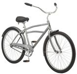 Schwinn Huron Beach Cruiser Bike for Adult, Single Speed, Coaster Brake, 26-Inch Wheels, 17-Inch Steel Frame, Full Front & Rear Fenders, Classic Handlebar, Grey