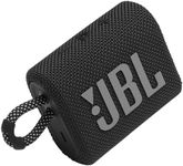 JBL Go 3: Portable Speaker with Bluetooth, Built-in Battery, Waterproof and Dustproof Feature Black