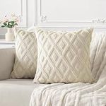 BVEED Throw Pillow Covers 18x18 Bei