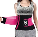 Moolida Waist Trainer for Men & Women Weight Loss Waist Trimmer Workout Fitness Back Support (Hotpink,XX-Large)