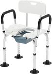 Altus Shower Chair Stool Bench Height Adjustable Aluminum Frame Bathroom Rust Free Easy to Clean Shower Chair Commode