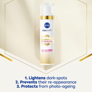 NIVEA Cellular Luminous 630 Face Moisturiser SPF 50, 40ml – Anti Dark-Spot, Hyaluronic Acid, Vitamin E