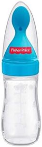 Fisher-Price Squeezy Silicone Food Feeder, Blue, 125ml