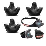 HTC 3 Pack VR VIVE Tracker (3.0) - with Rebuff Reality TrackBelt + 2 TrackStraps Full Body Tracking VR Bundle, Black