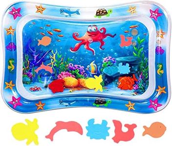BabaBub Tummy Time Mat Inflatable Water Mat Baby Playmat Sensory Toy Early Development Stimulation Growth Activity Play Centre for Infants & Toddlers 3 6 9 Months Newborn Girls Boys