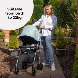 My Babiie Billie Faiers MB51 Stroller – Rose Blush Lightweight Buggy