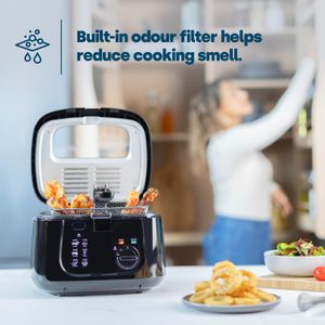 LIVIVO 2.5L Deep Fat Fryer – Stainless Steel Electric Fryer