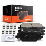 A-Premium Rear Ceramic Disc Brake Pads Set Compatible with Select Chrysler, Dodge, Ram and Volkswagen Models - Town & Country 2012-2016, Grand Caravan, Journey 2012-2020, C/V 2012-2015, Routan